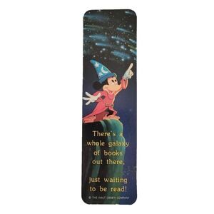 Vintage 80s Mickey Mouse Fantasia Bookmark, Walt Disney, One Stop Posters 26-082